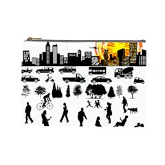 Good Morning, City Cosmetic Bag (Large) 