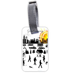 Good Morning, City Luggage Tags (one Side)  by FunnyCow