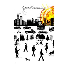 Good Morning, City Shower Curtain 48  X 72  (small)  by FunnyCow
