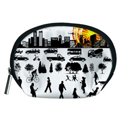 Good Morning, City Accessory Pouches (medium)  by FunnyCow