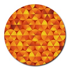 Background Triangle Circle Abstract Round Mousepads by Nexatart