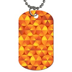 Background Triangle Circle Abstract Dog Tag (one Side) by Nexatart