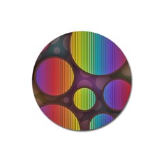 Background Colorful Abstract Circle Magnet 3  (round) by Nexatart