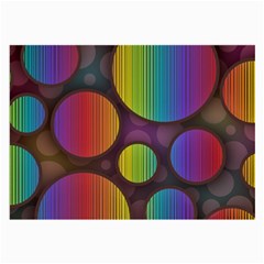 Background Colorful Abstract Circle Large Glasses Cloth (2-side) by Nexatart