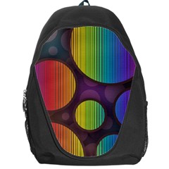 Background Colorful Abstract Circle Backpack Bag by Nexatart
