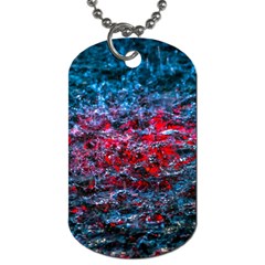 Water Color Red Dog Tag (two Sides) by FunnyCow