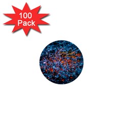 Water Color Orange 1  Mini Buttons (100 pack) 