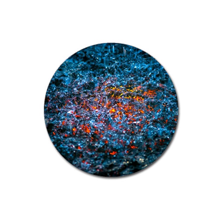 Water Color Orange Magnet 3  (Round)