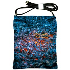 Water Color Orange Shoulder Sling Bags