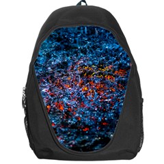 Water Color Orange Backpack Bag