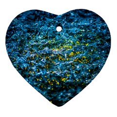 Water Color Yellow Ornament (heart)