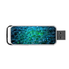 Water Color Green Portable Usb Flash (two Sides) by FunnyCow