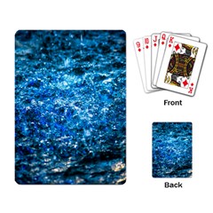 Water Color Blue Playing Card