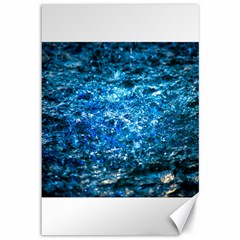 Water Color Blue Canvas 12  x 18  