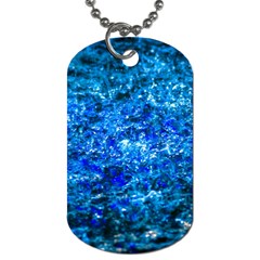 Water Color Navy Blue Dog Tag (one Side) by FunnyCow
