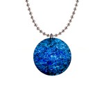 Water Color Navy Blue Button Necklaces Front