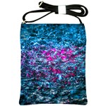 Water Color Violet Shoulder Sling Bags Front