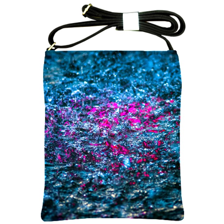 Water Color Violet Shoulder Sling Bags