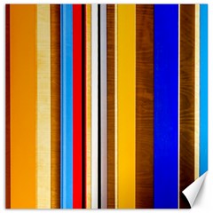 Colorful Stripes Canvas 16  X 16   by FunnyCow