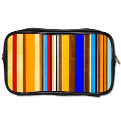Colorful Stripes Toiletries Bags by FunnyCow
