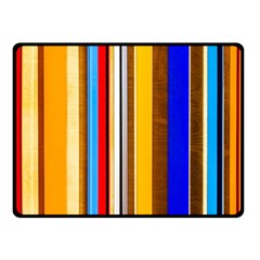 Colorful Stripes Double Sided Fleece Blanket (small)  by FunnyCow