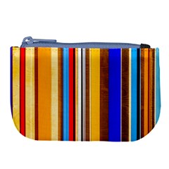Colorful Stripes Large Coin Purse by FunnyCow