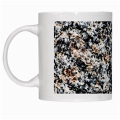 Granite Hard Rock Texture White Mugs by FunnyCow