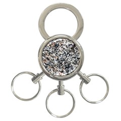 Granite Hard Rock Texture 3-ring Key Chains by FunnyCow