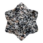 Granite Hard Rock Texture Ornament (Snowflake) Front