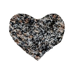 Granite Hard Rock Texture Standard 16  Premium Heart Shape Cushions by FunnyCow