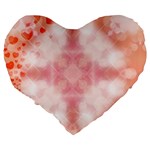 Heart Background Wallpaper Love Large 19  Premium Heart Shape Cushions Back