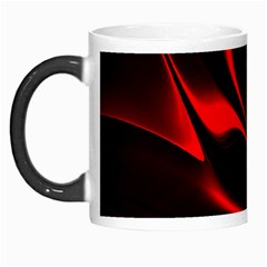 Abstract Curve Dark Flame Pattern Morph Mugs by Nexatart