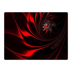 Abstract Curve Dark Flame Pattern Double Sided Flano Blanket (mini)  by Nexatart