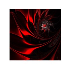 Abstract Curve Dark Flame Pattern Small Satin Scarf (square) by Nexatart