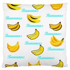 Bananas Large Flano Cushion Case (One Side)