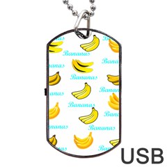 Bananas Dog Tag Usb Flash (one Side)