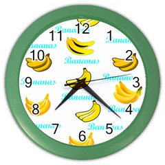 Bananas Color Wall Clocks by cypryanus