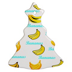 Bananas Christmas Tree Ornament (two Sides) by cypryanus