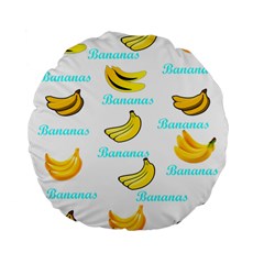 Bananas Standard 15  Premium Flano Round Cushions by cypryanus