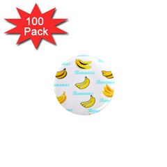 Bananas 1  Mini Magnets (100 Pack)  by cypryanus