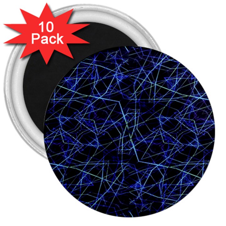 Galaxy Linear Pattern 3  Magnets (10 pack) 