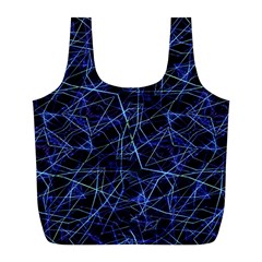 Galaxy Linear Pattern Full Print Recycle Bags (l)  by dflcprints