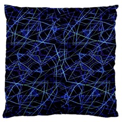 Galaxy Linear Pattern Large Flano Cushion Case (two Sides) by dflcprints