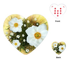 Summer Anemone Sylvestris Playing Cards (heart)  by Nexatart