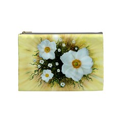 Summer Anemone Sylvestris Cosmetic Bag (medium)  by Nexatart