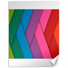 Abstract Background Colorful Strips Canvas 18  X 24   by Nexatart