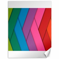 Abstract Background Colorful Strips Canvas 36  X 48   by Nexatart