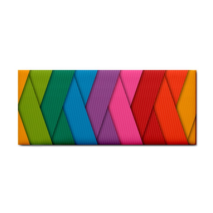 Abstract Background Colorful Strips Hand Towel