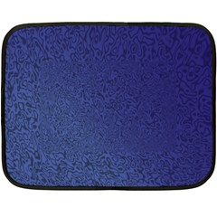 Fractal Rendering Background Blue Fleece Blanket (mini)