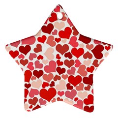 Abstract Background Decoration Hearts Love Ornament (star) by Nexatart